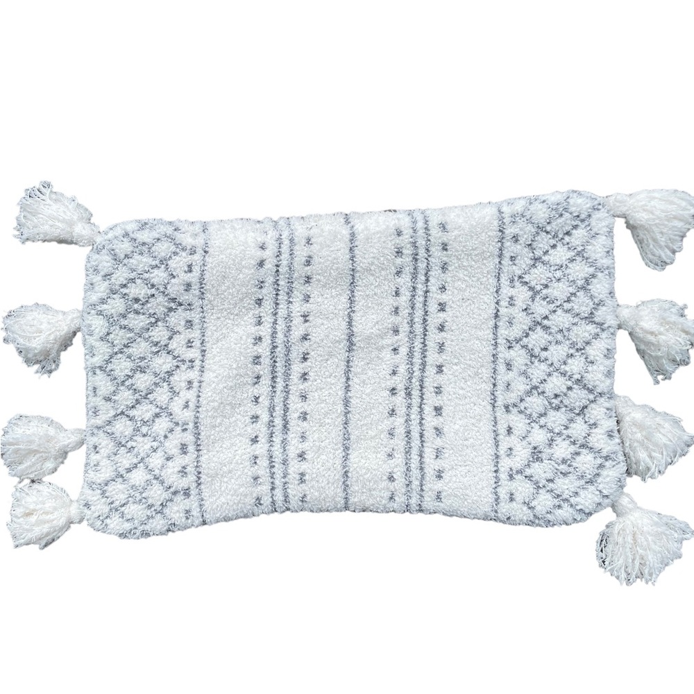 Pottery Barn Pillow cover 24x14 Cream and Gray